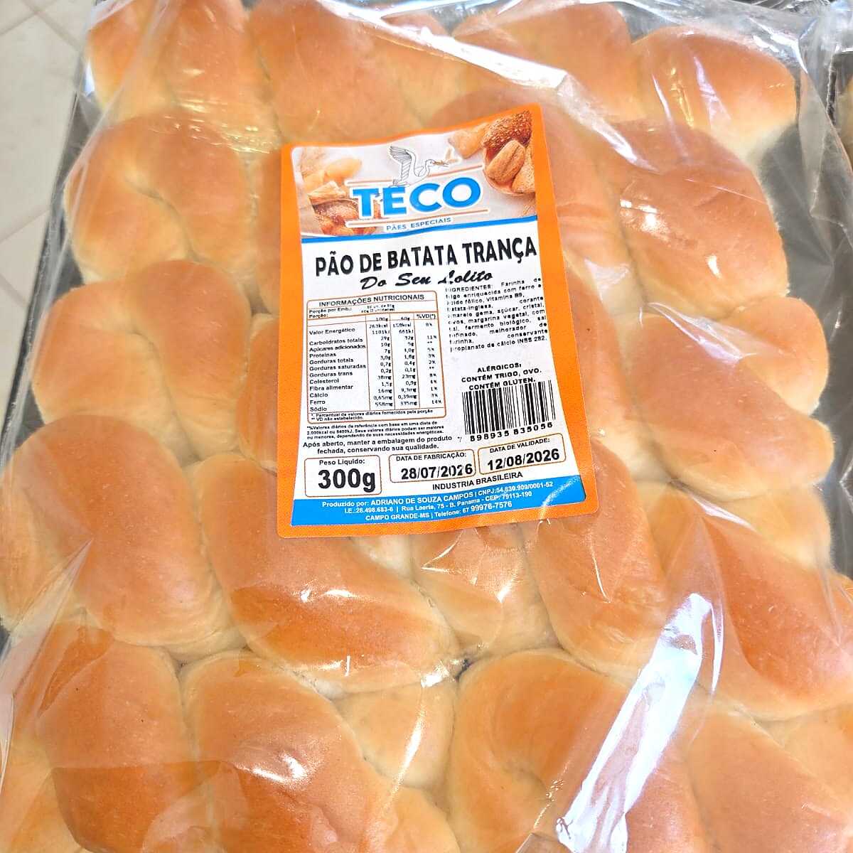 Pão de Batata Trança