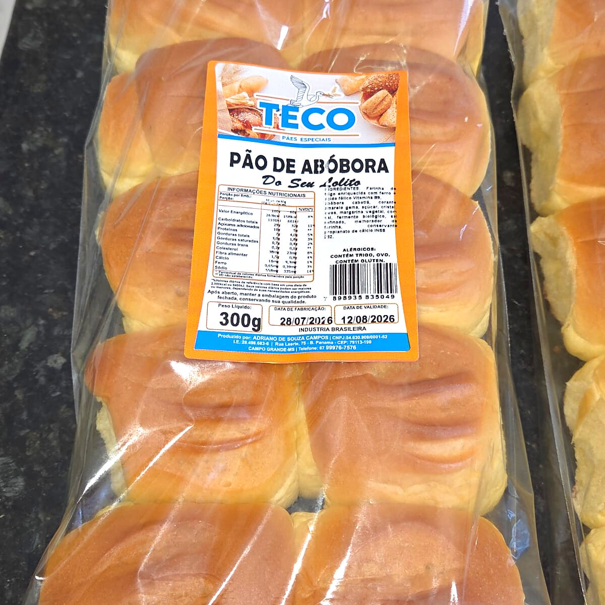 Pão de Abóbora